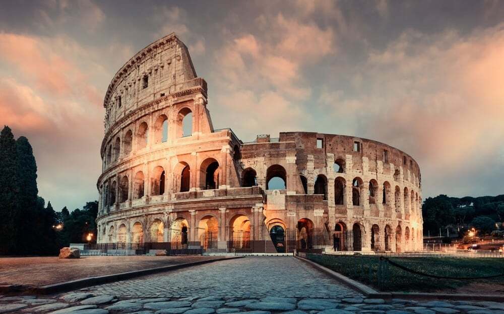 Coliseum Rome, Italian Sunset - Aesha King