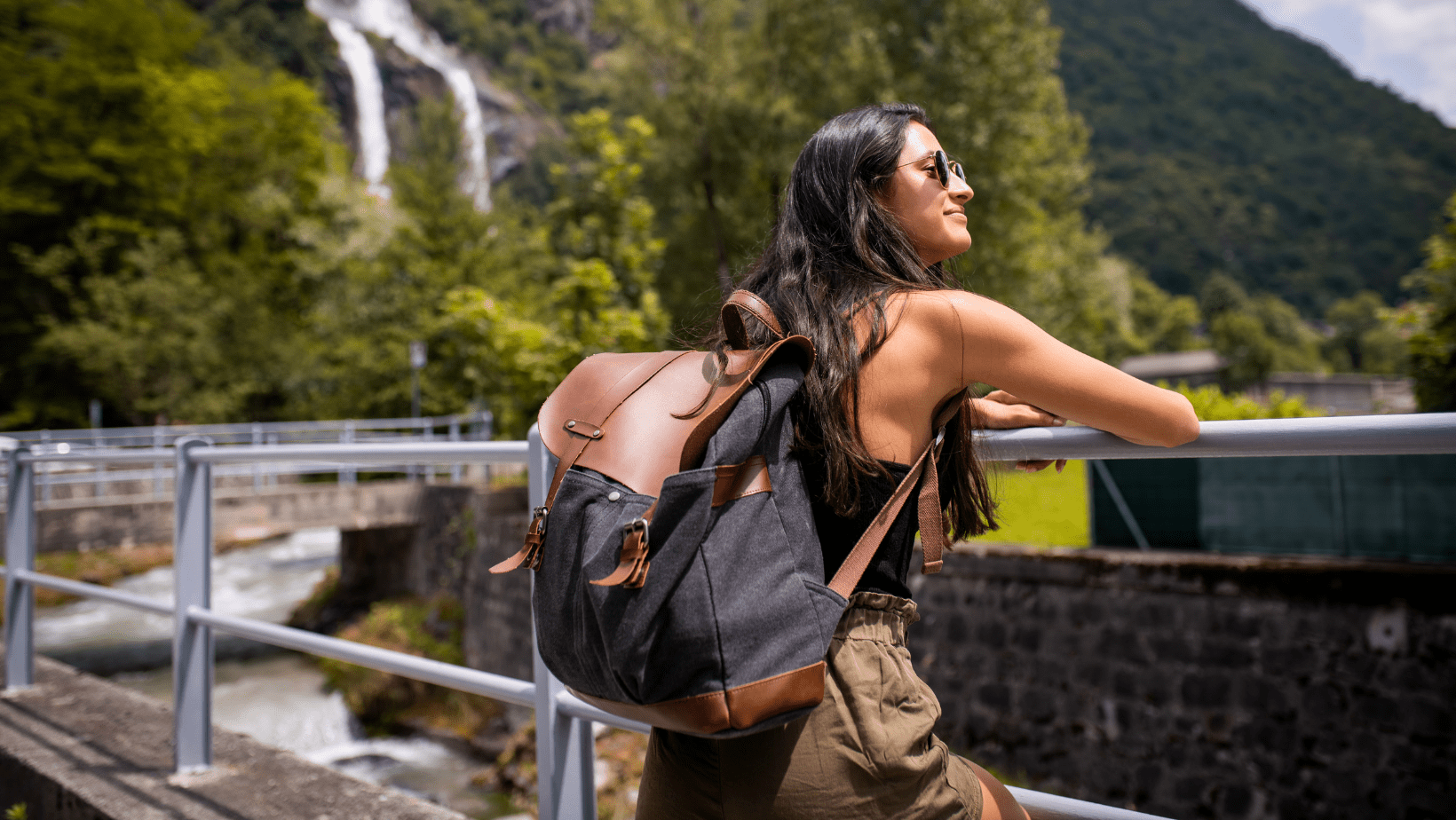 a female solo traveller on a solo trip