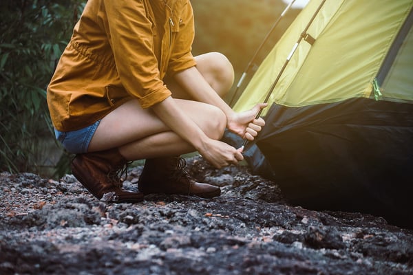 area around your tent